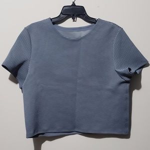 lululemon striped crop top thick spongy